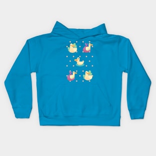 Ducks being ducks Kids Hoodie